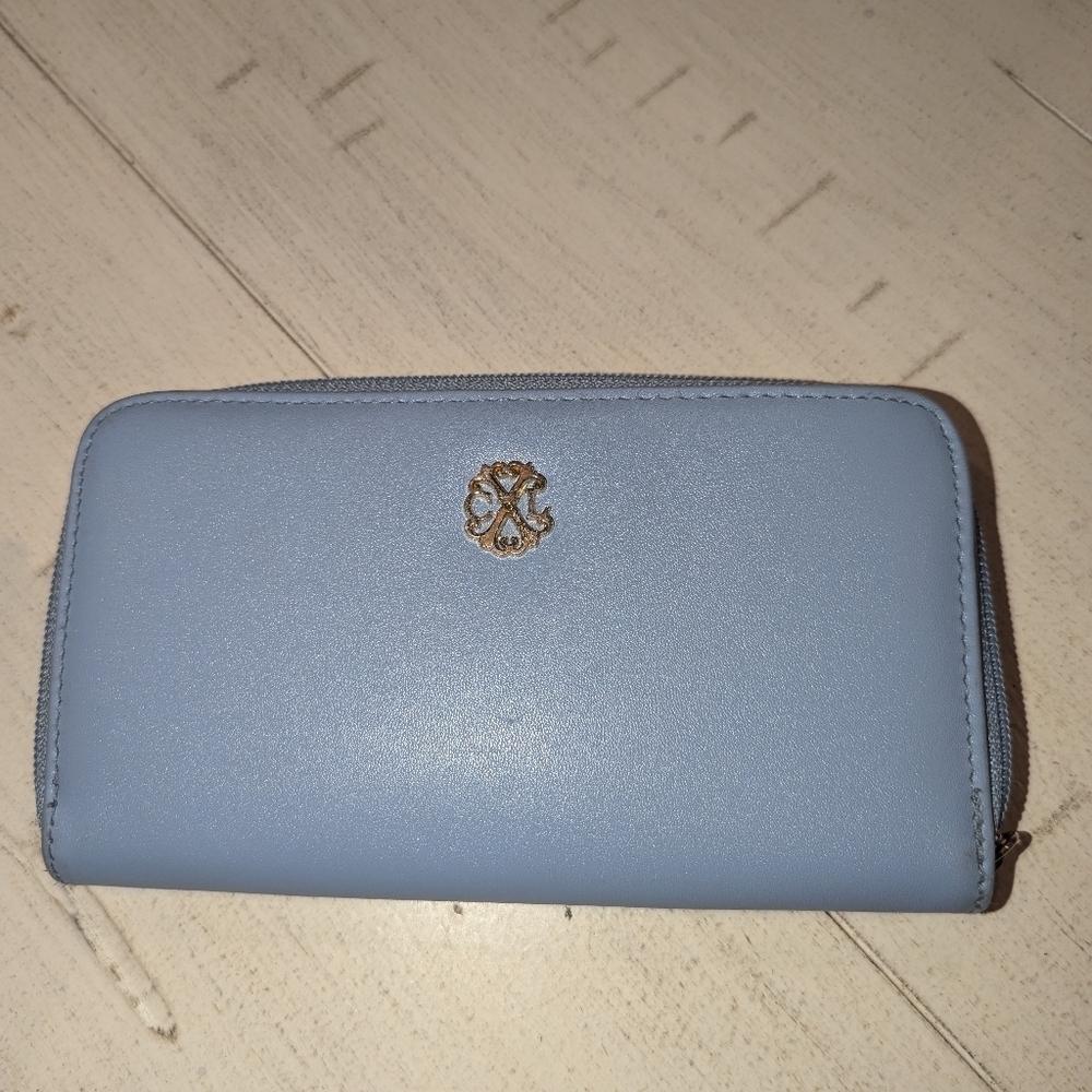 Christian LaCroix baby blue long wallet